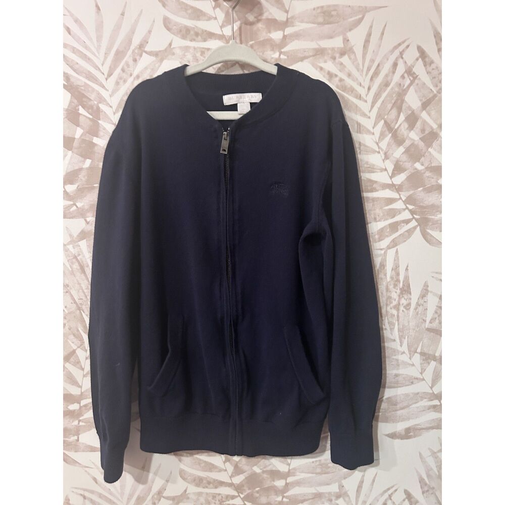 Burberry Boys Sweater Size 10Y Designer Check Knit - Picture 2 of 8